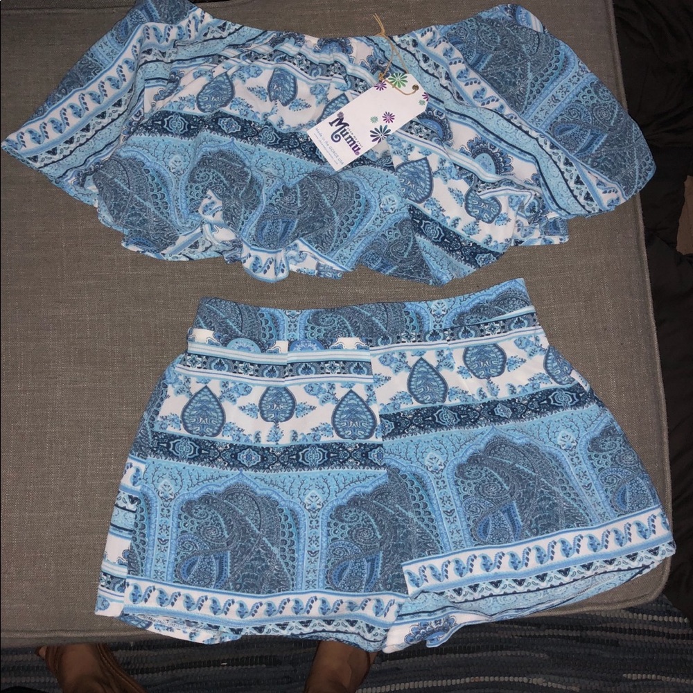 Show me your mumu crop top and shorts